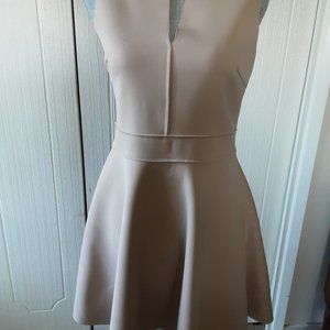 Lucy & Co beige sleeveless dress, size S